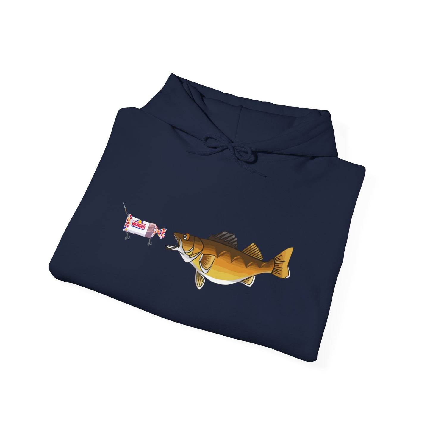 Walleye Chasing Wonderbread Hooded Sweatshirt