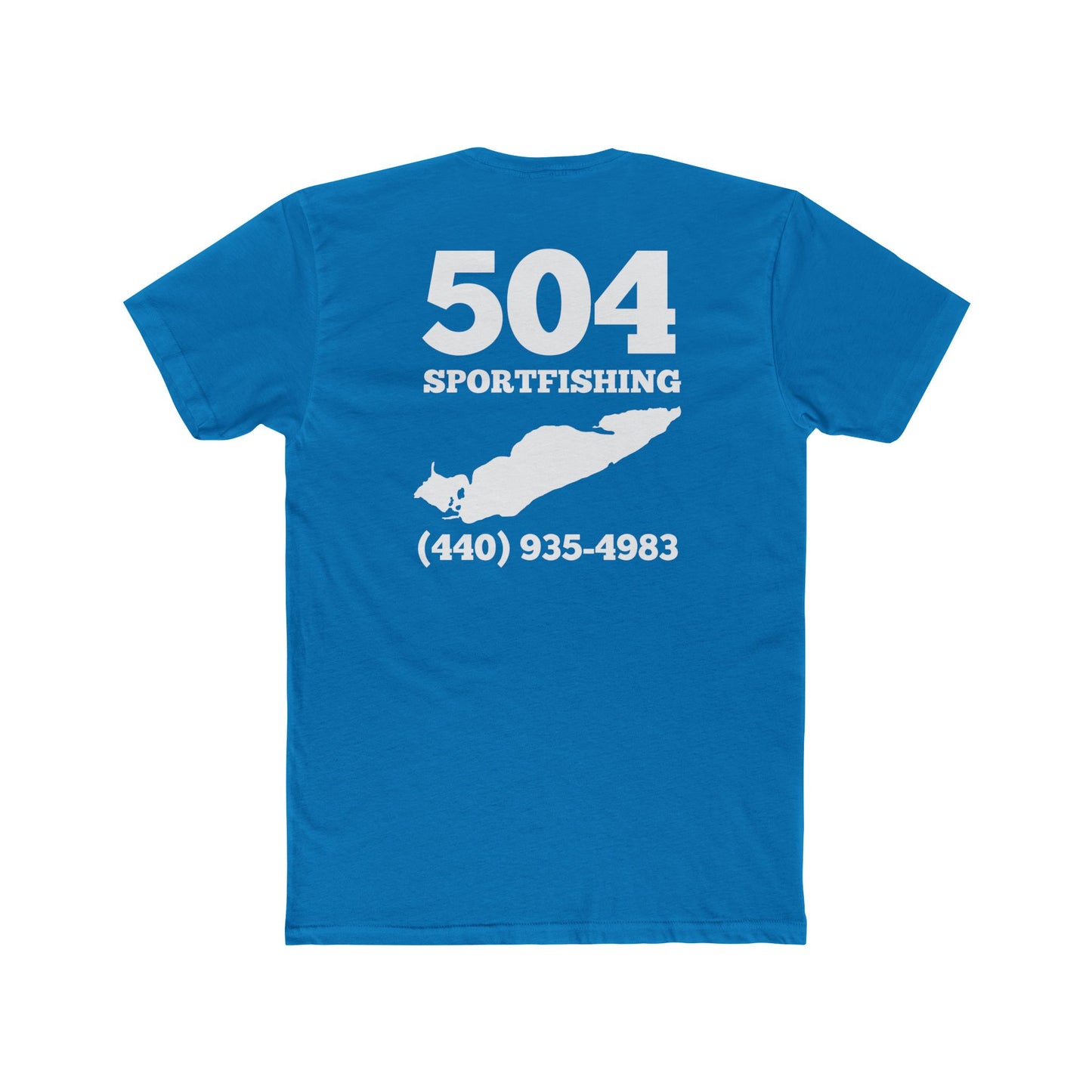 504 Sportfishing Blue Lake Erie Crew Tee