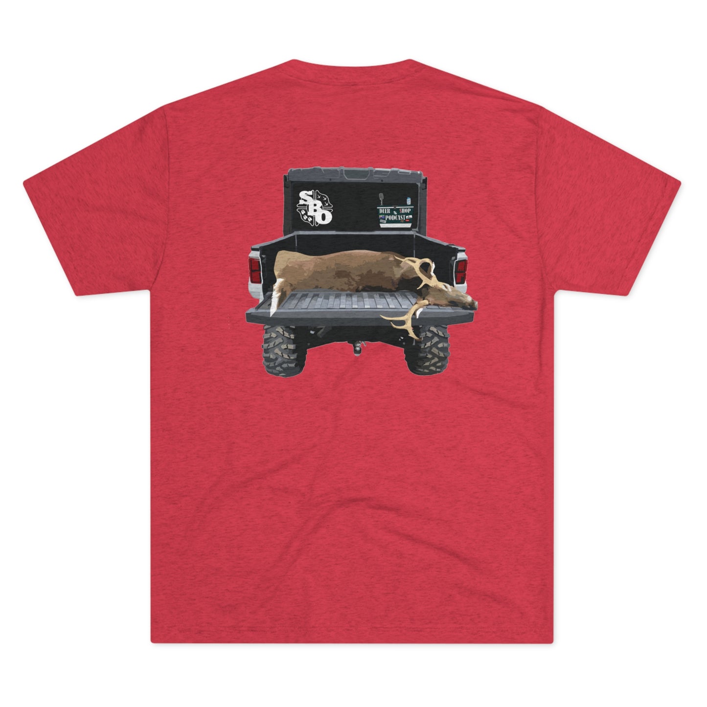 Side By Side Buck Tri-Blend Crew Tee