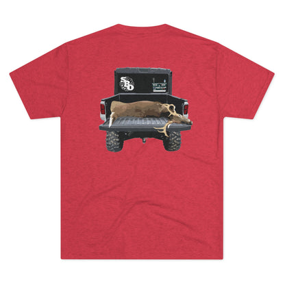 Side By Side Buck Tri-Blend Crew Tee