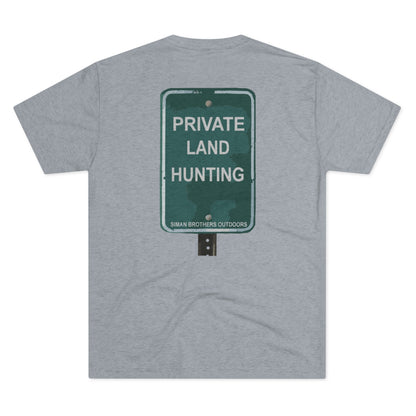 Private Land Hunting Tri-Blend Crew Tee