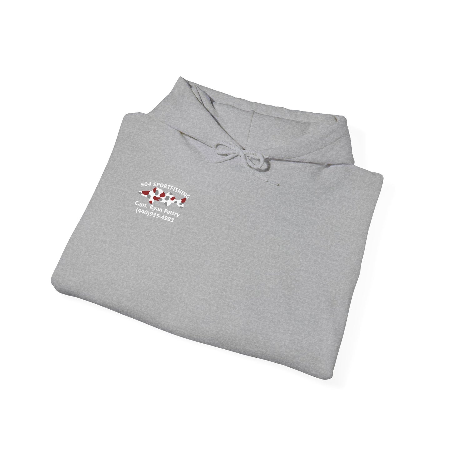 504 Sportfishing Red Logo Hooded Sweatshirt