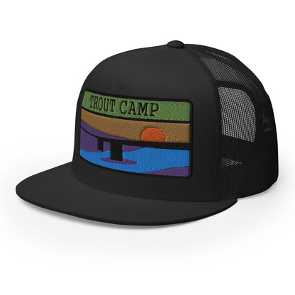 Trout Camp 5 Panel Trucker Cap