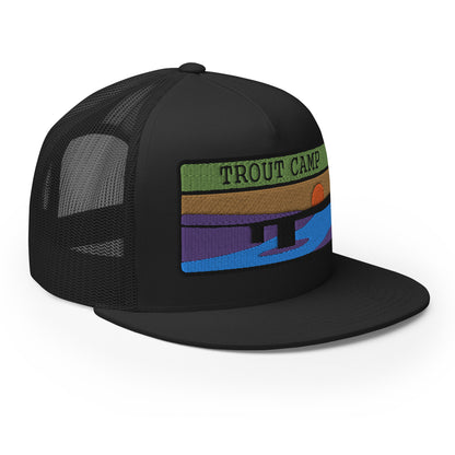 Trout Camp 5 Panel Trucker Cap