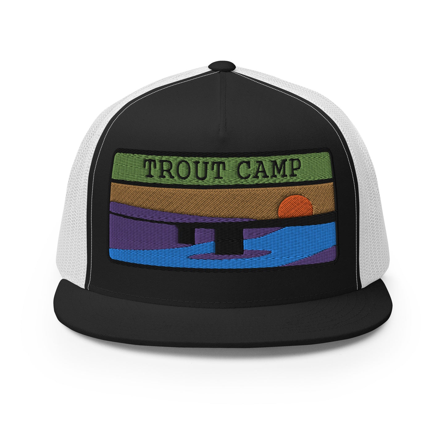 Trout Camp 5 Panel Trucker Cap