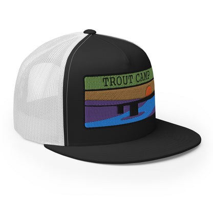 Trout Camp 5 Panel Trucker Cap