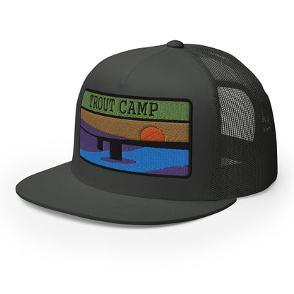 Trout Camp 5 Panel Trucker Cap