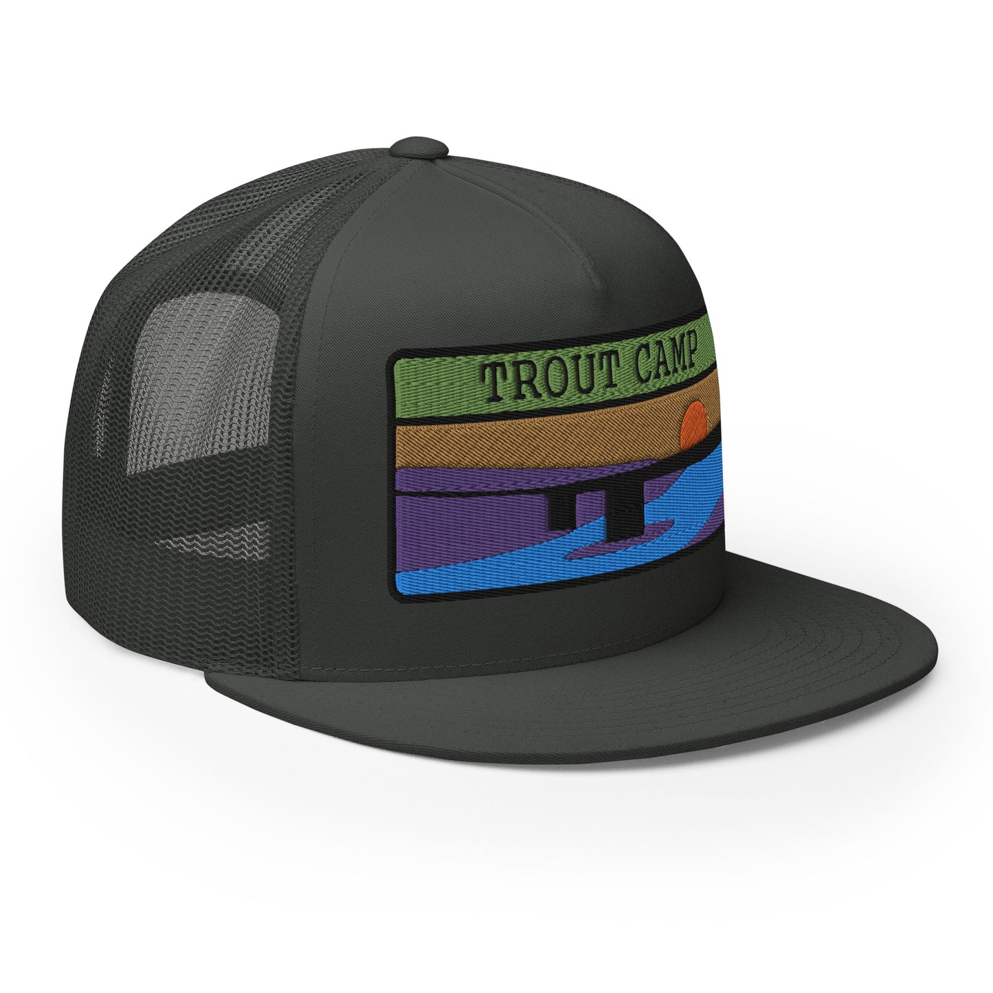 Trout Camp 5 Panel Trucker Cap