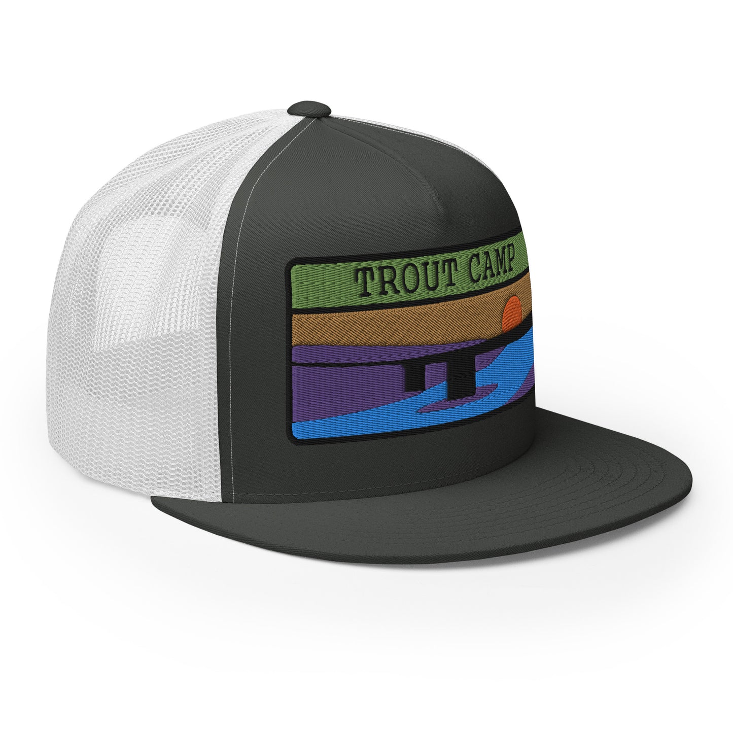 Trout Camp 5 Panel Trucker Cap