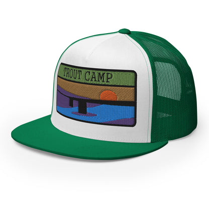 Trout Camp 5 Panel Trucker Cap