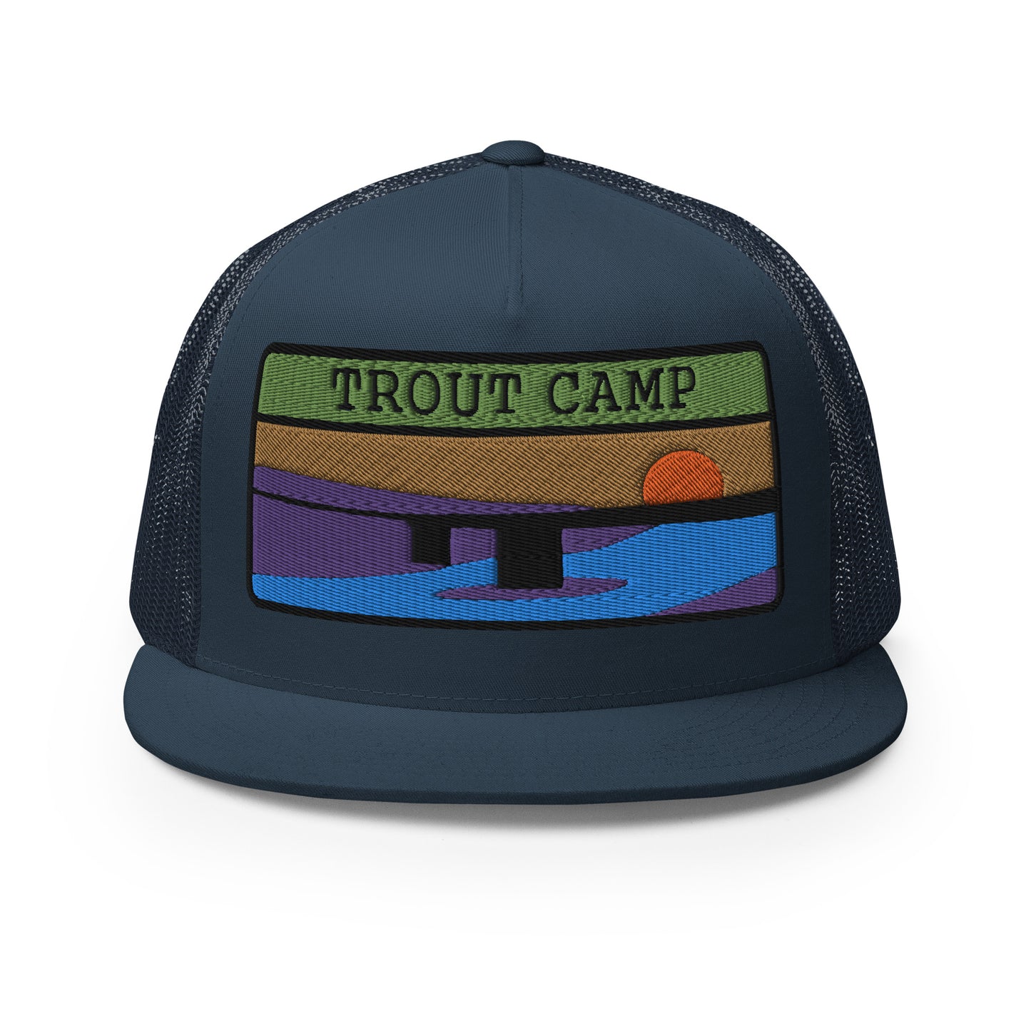 Trout Camp 5 Panel Trucker Cap