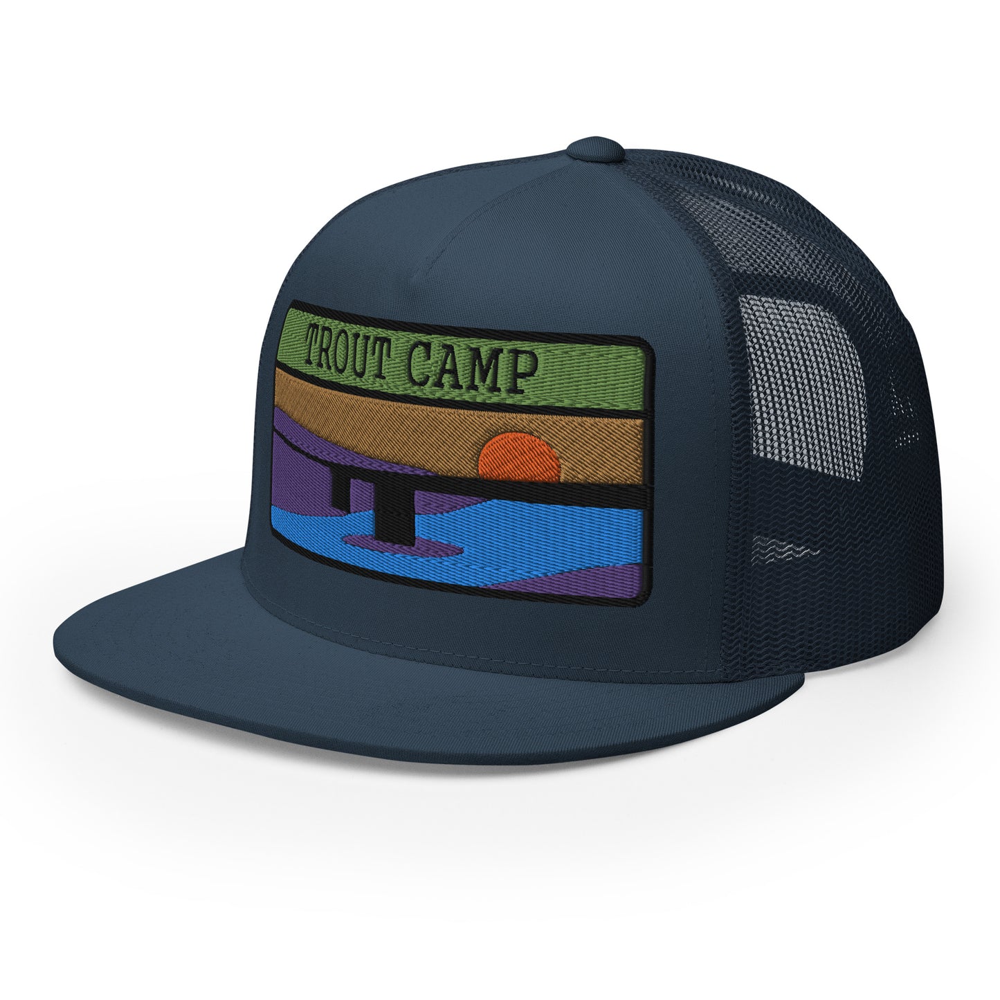 Trout Camp 5 Panel Trucker Cap