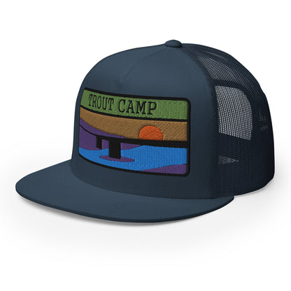 Trout Camp 5 Panel Trucker Cap