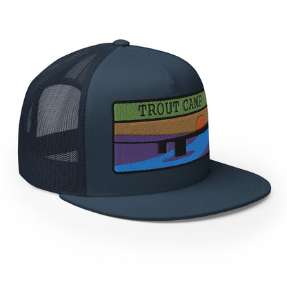 Trout Camp 5 Panel Trucker Cap