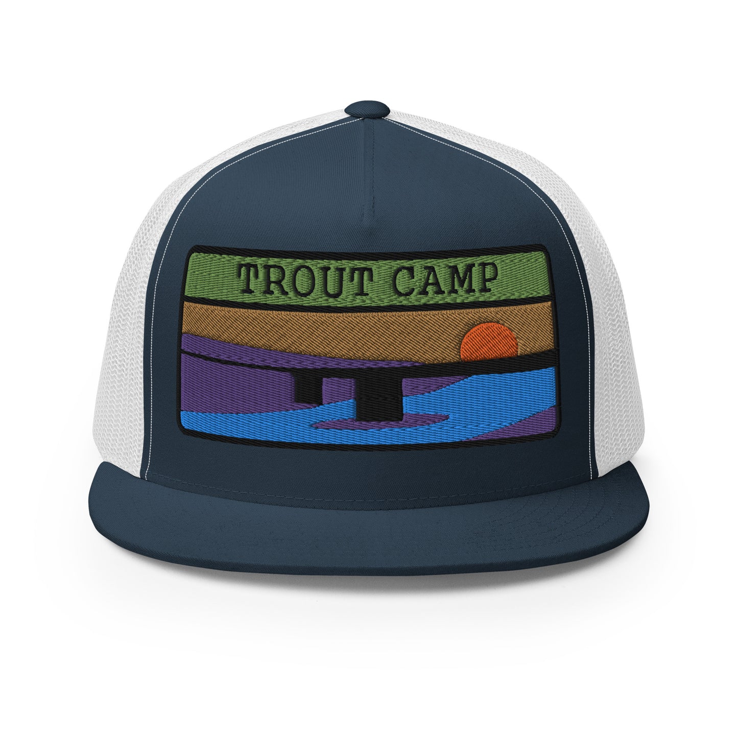 Trout Camp 5 Panel Trucker Cap