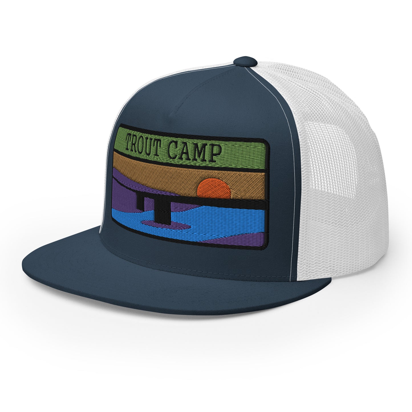 Trout Camp 5 Panel Trucker Cap