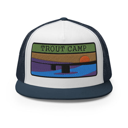 Trout Camp 5 Panel Trucker Cap