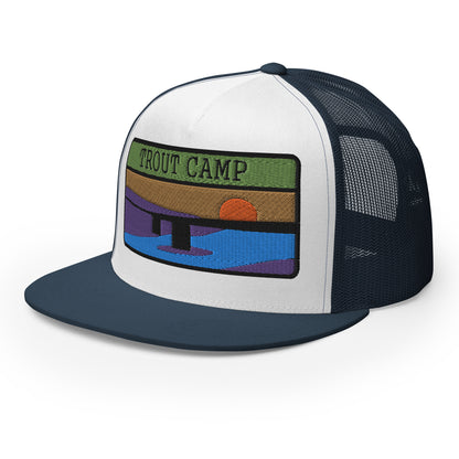 Trout Camp 5 Panel Trucker Cap