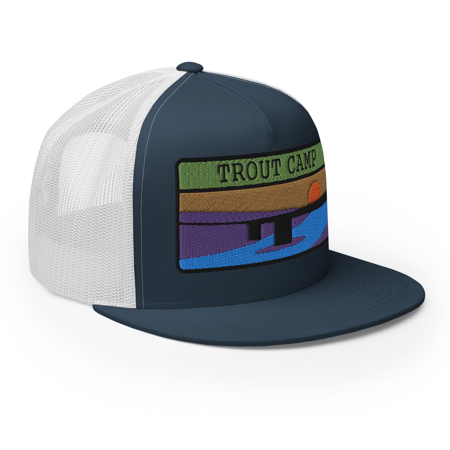 Trout Camp 5 Panel Trucker Cap