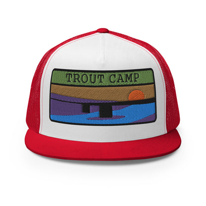 Trout Camp 5 Panel Trucker Cap