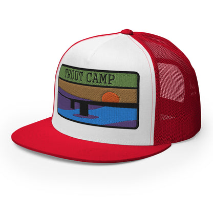 Trout Camp 5 Panel Trucker Cap