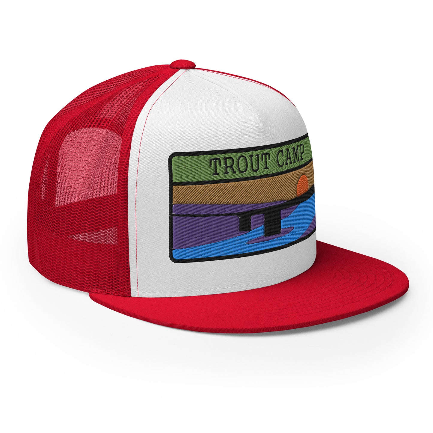 Trout Camp 5 Panel Trucker Cap