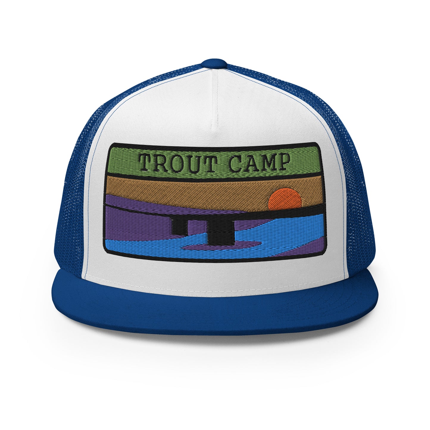 Trout Camp 5 Panel Trucker Cap