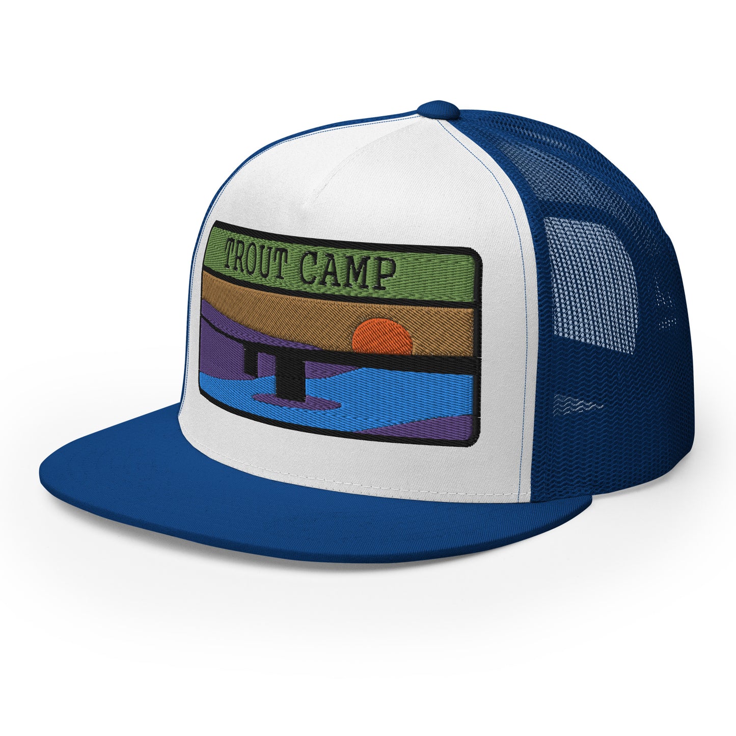 Trout Camp 5 Panel Trucker Cap