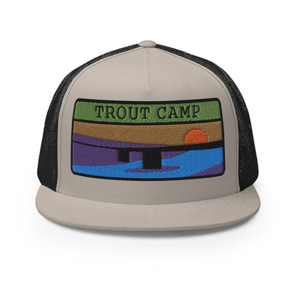 Trout Camp 5 Panel Trucker Cap