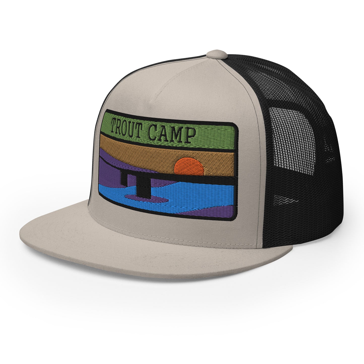 Trout Camp 5 Panel Trucker Cap