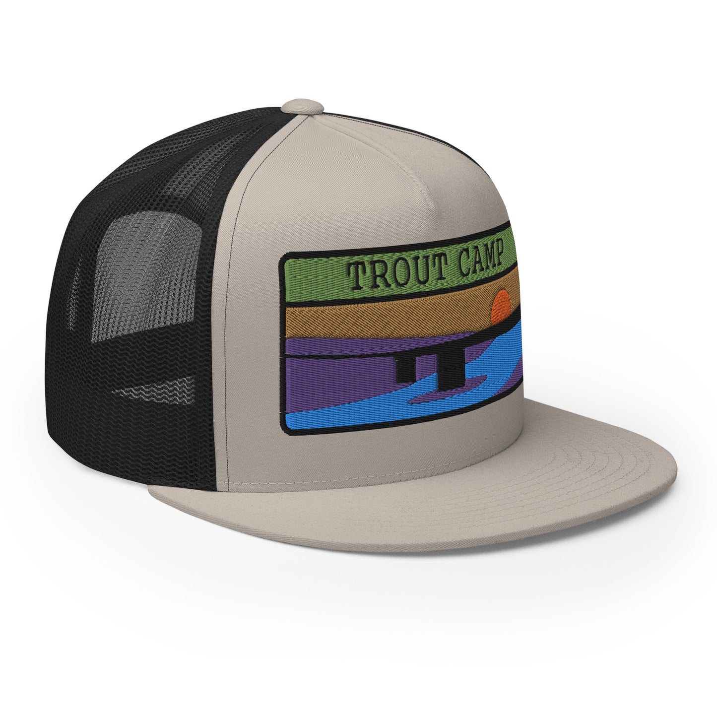 Trout Camp 5 Panel Trucker Cap