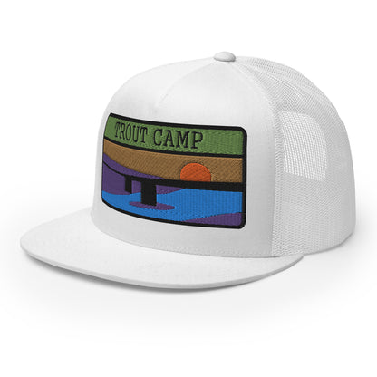 Trout Camp 5 Panel Trucker Cap