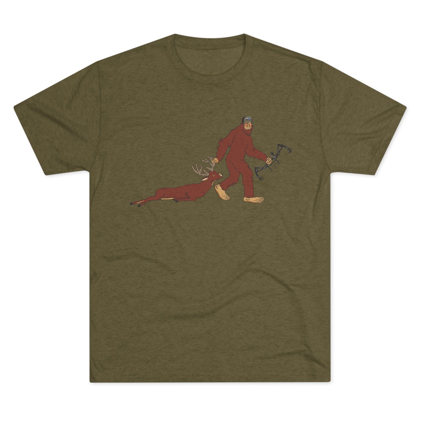 Bigfoot Dragging a Buck T-Shirt