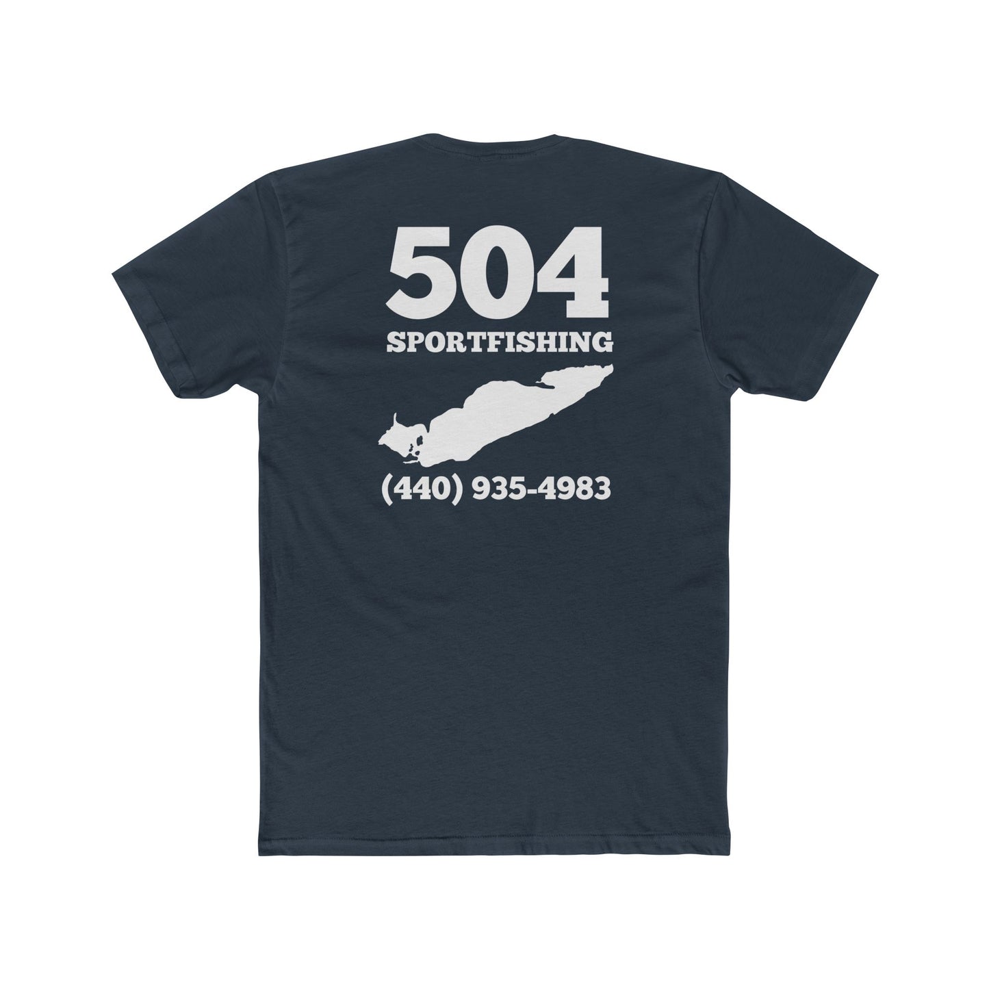 504 Sportfishing Blue Camo Crew Tee