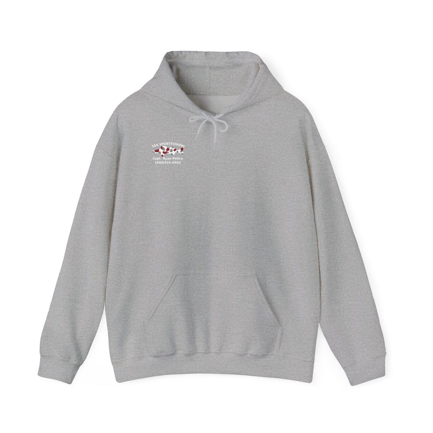 504 Sportfishing Red Logo Hooded Sweatshirt