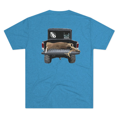 Side By Side Buck Tri-Blend Crew Tee
