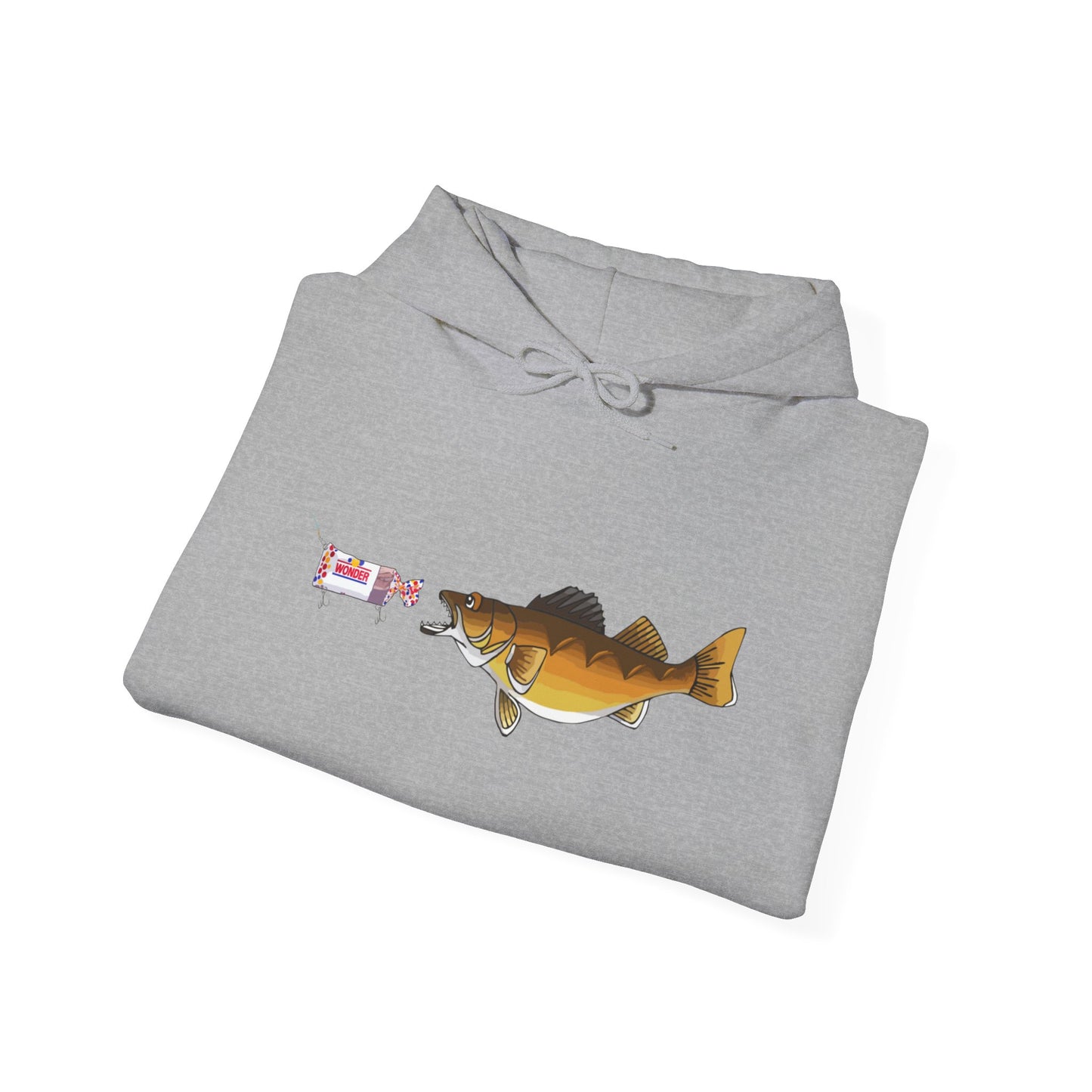 Walleye Chasing Wonderbread Hooded Sweatshirt