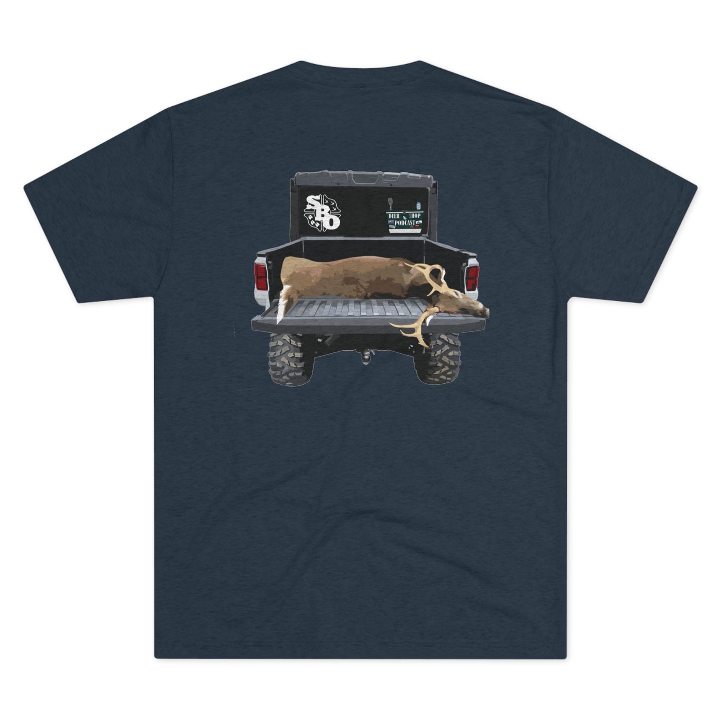 Side By Side Buck Tri-Blend Crew Tee