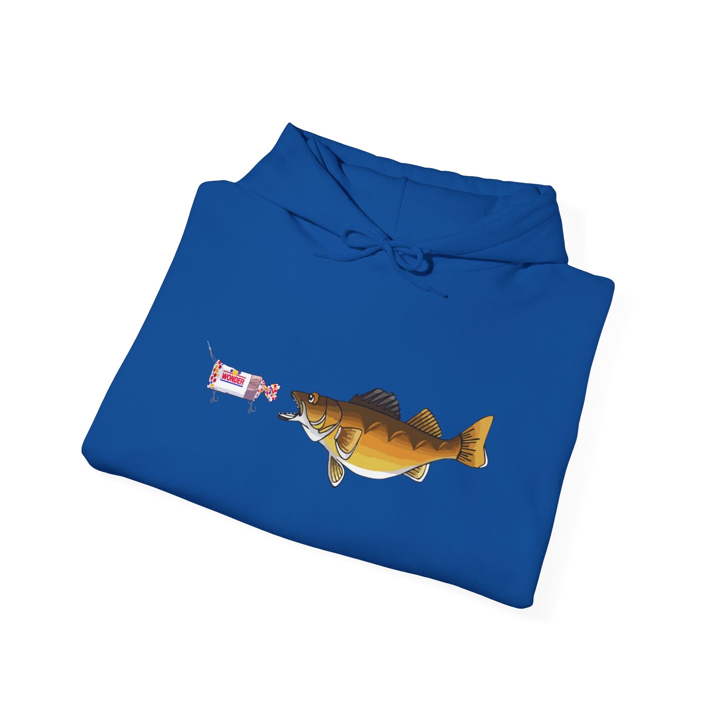 Walleye Chasing Wonderbread Hooded Sweatshirt
