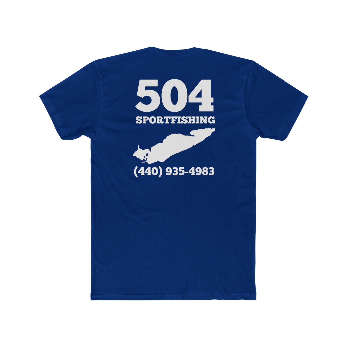 504 Sportfishing Blue Camo Crew Tee