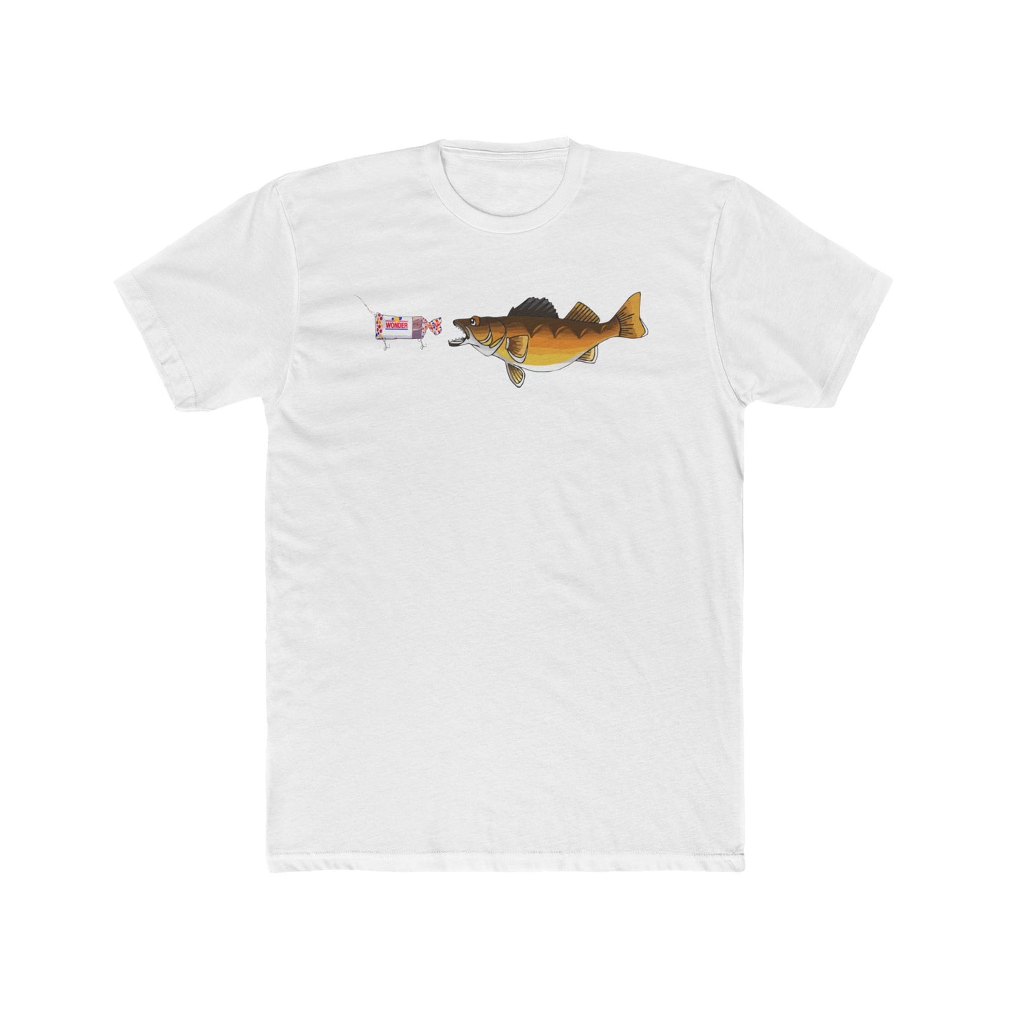 Walleye Chasing Wonderbread Bandit Crew Tee