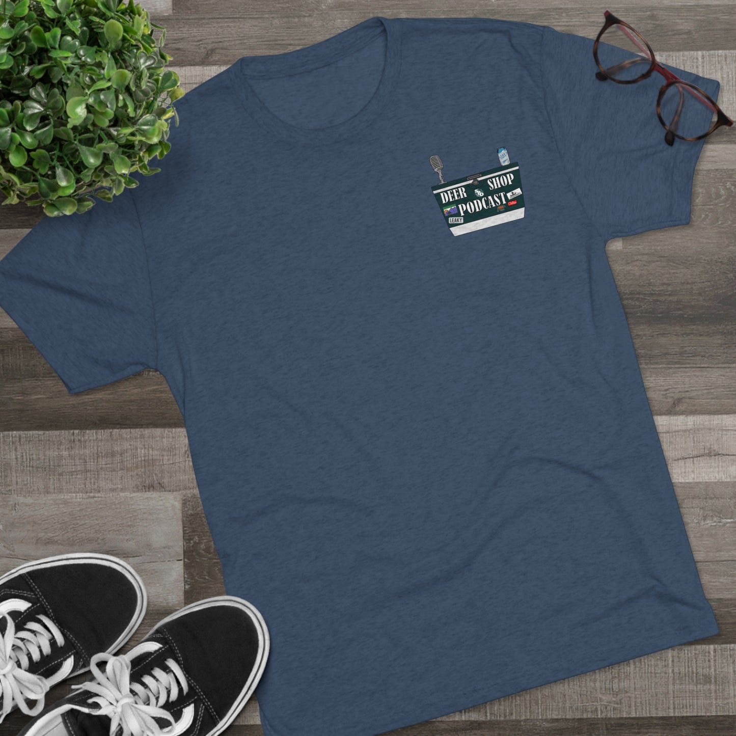 Side By Side Buck Tri-Blend Crew Tee