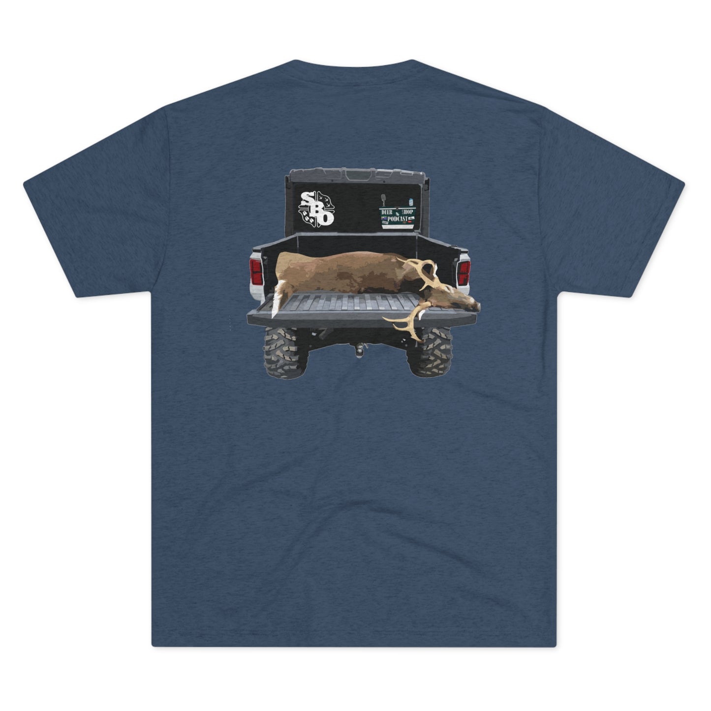 Side By Side Buck Tri-Blend Crew Tee