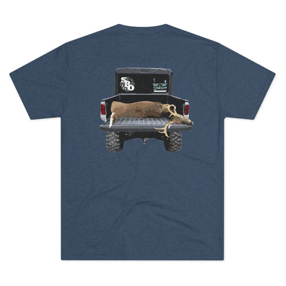 Side By Side Buck Tri-Blend Crew Tee