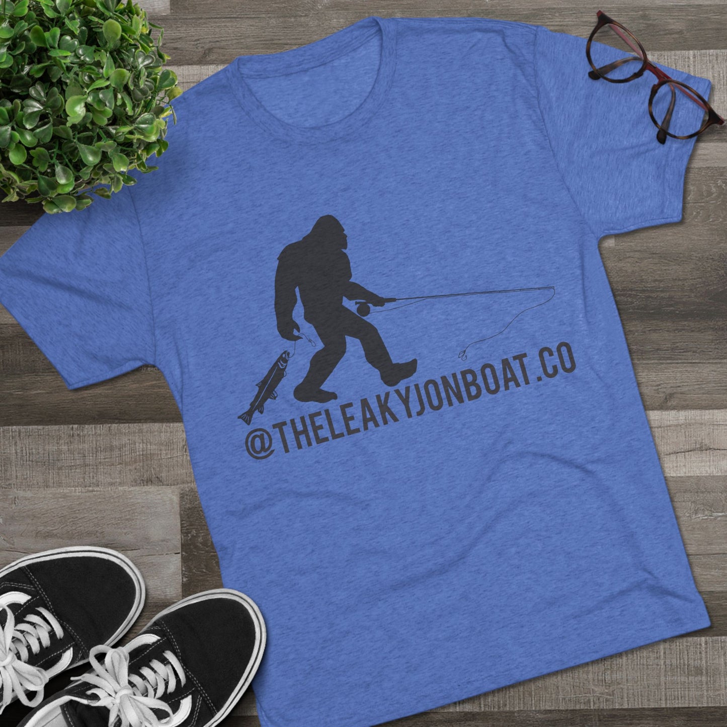 Bigfoot Fishing Tri-Blend Crew Tee