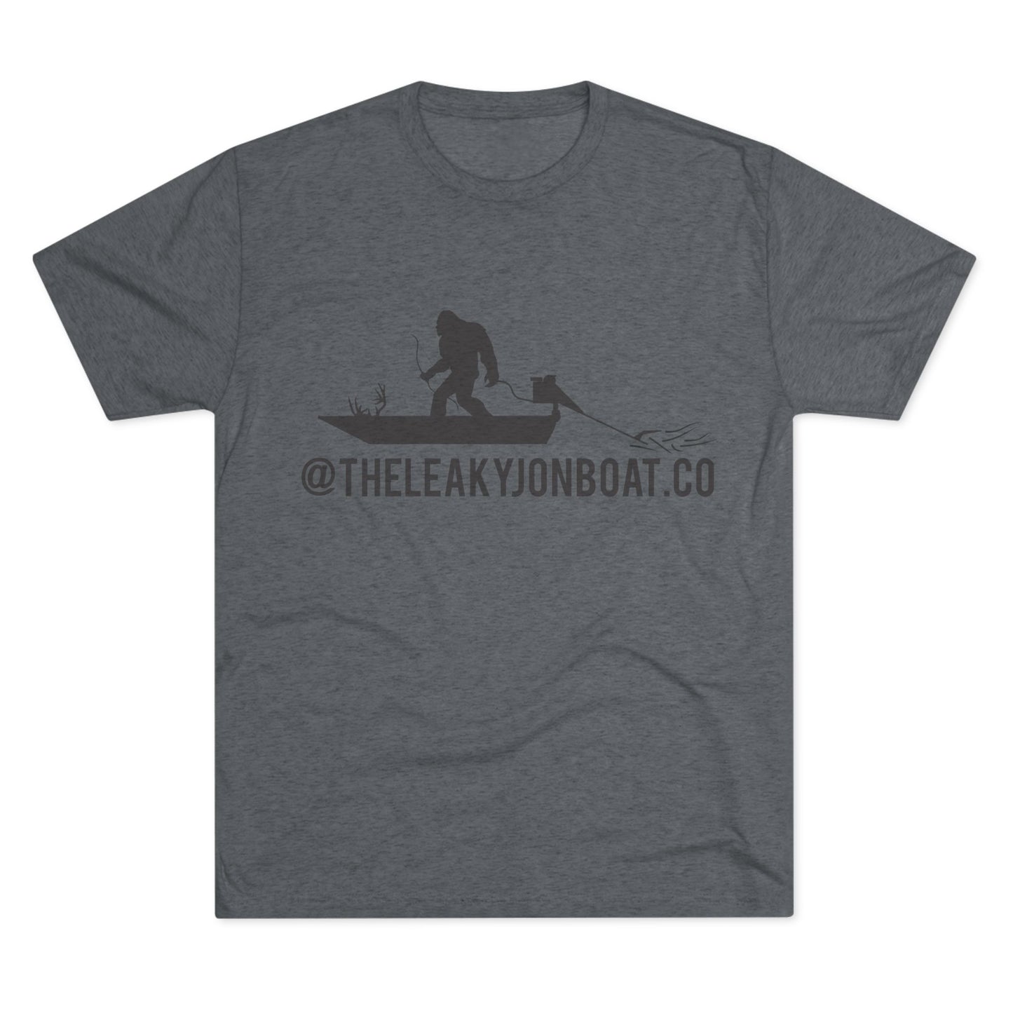 Bigfoot on a Boat Tri-Blend Crew Tee