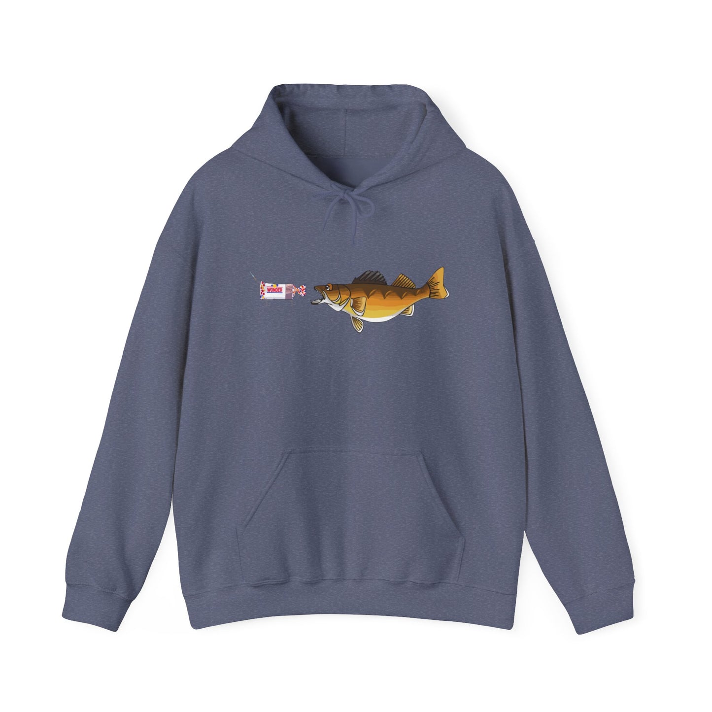 Walleye Chasing Wonderbread Hooded Sweatshirt