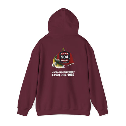 504 Sportfishing Red Logo Hooded Sweatshirt