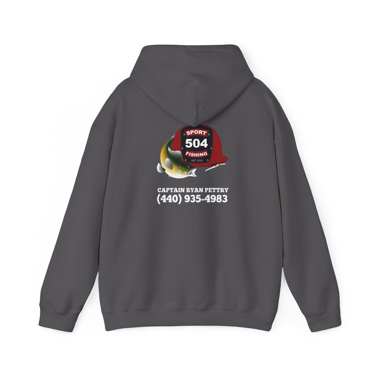 504 Sportfishing Red Logo Hooded Sweatshirt