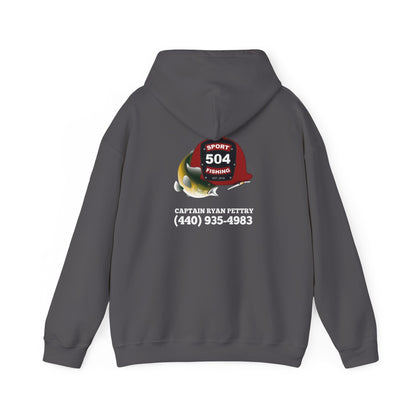 504 Sportfishing Red Logo Hooded Sweatshirt